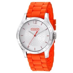 Coach Orange Silicone Watch